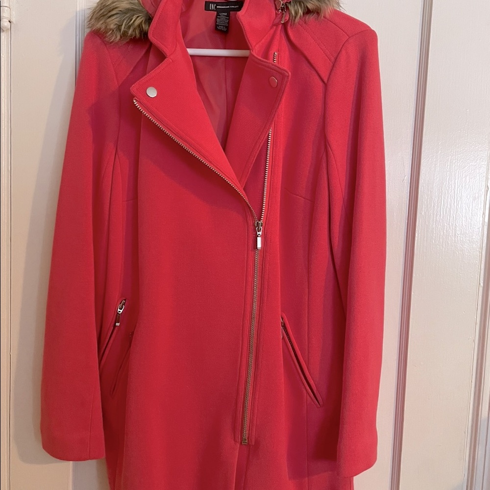 INC Long Hooded Jacket